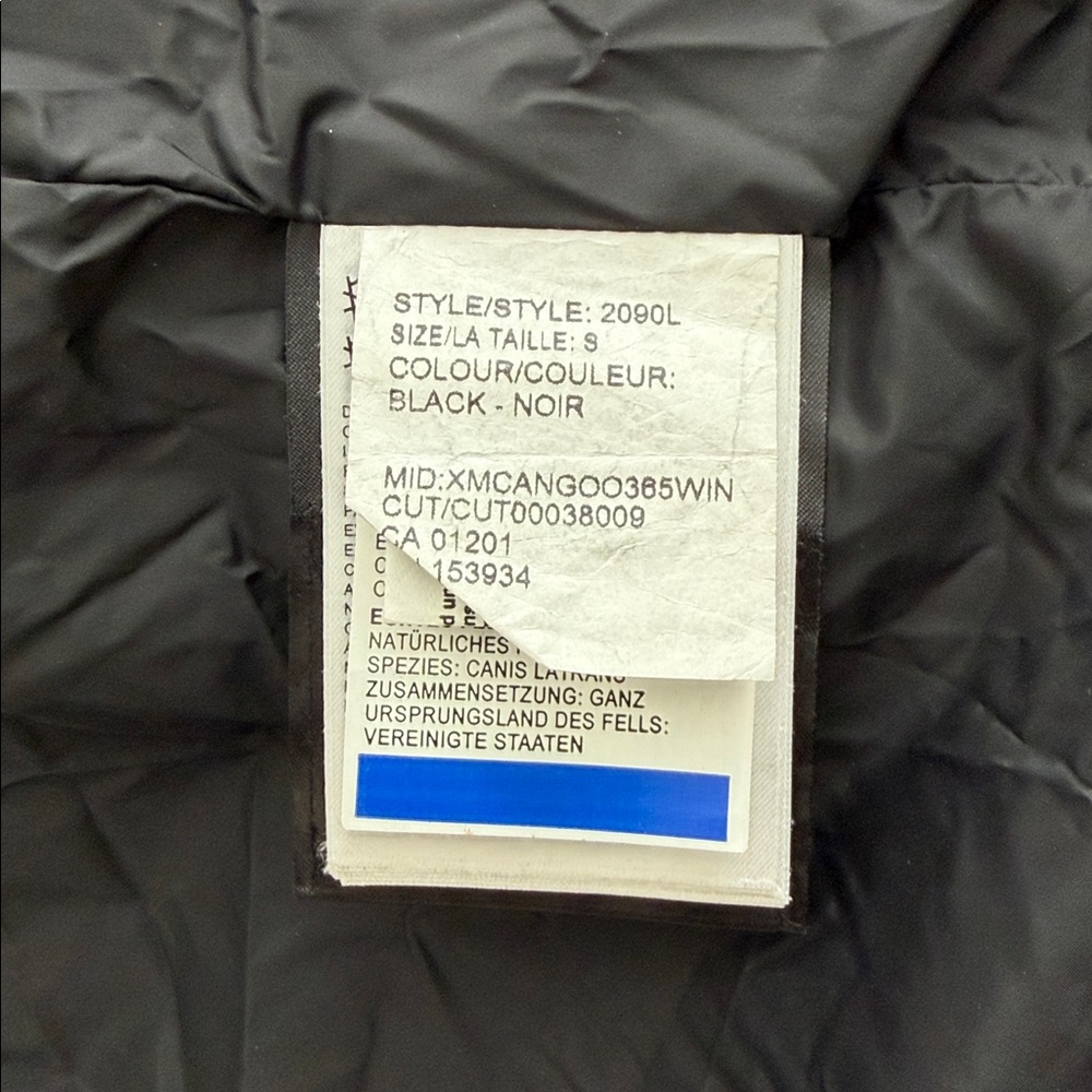 Canada Goose Lorette Parka Black Woman’s Size Small Hood Pockets - Picture 12 of 14